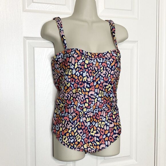 Summersalt Womens Size 10 Oasis Leopard Print One-Piece Swimsuit Multicolor - Picture 4 of 14